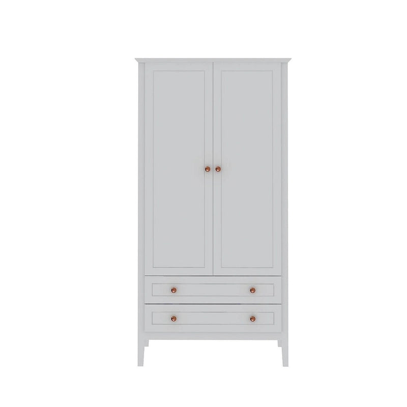 Manhattan Comfort Crown Full Wardrobe with Hanging and 2 Drawers