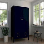 Manhattan Comfort Crown Full Wardrobe with Hanging and 2 Drawers