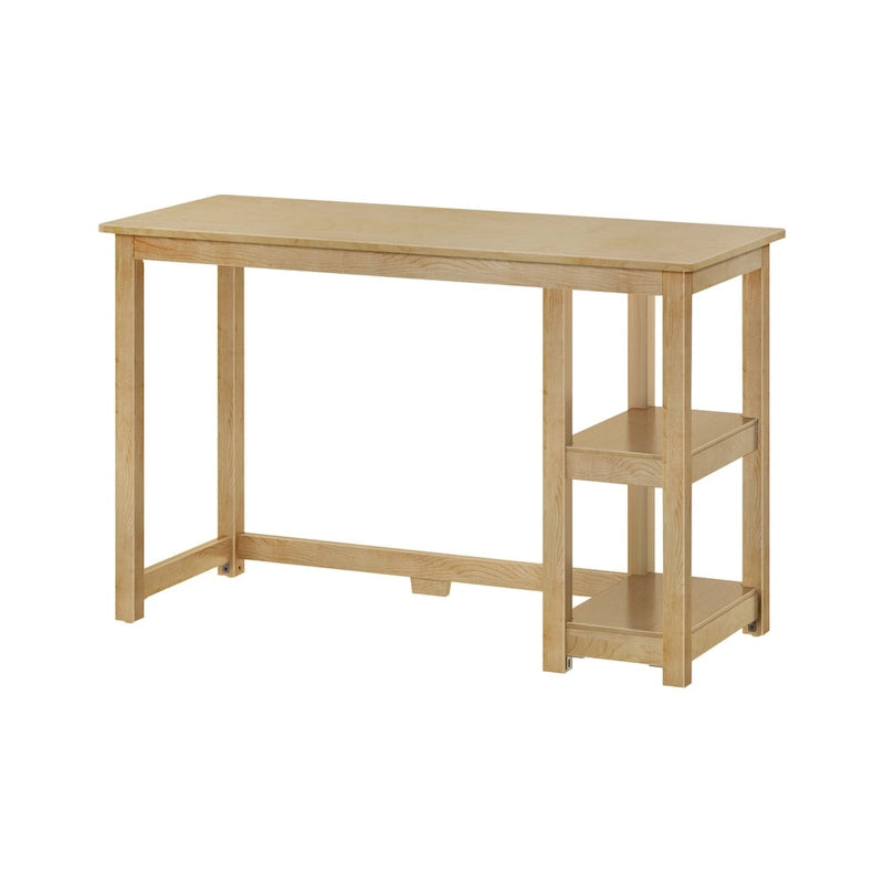 Plank and Beam Desk with Bookshelves