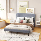 Queen Size Upholstered Platform Bed
