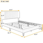 Queen Size Upholstered Platform Bed