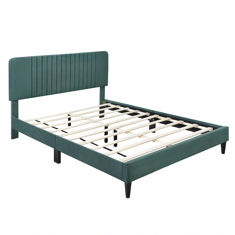 Queen Size Upholstered Platform Bed