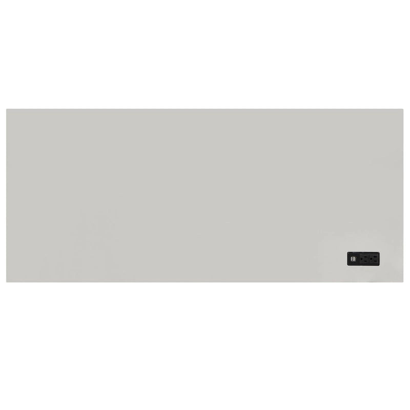 Foli Transitional 47-inch Wood 2-Drawer Desk with USBs and Power Outlets