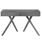 Foli Transitional 47-inch Wood 2-Drawer Desk with USBs and Power Outlets