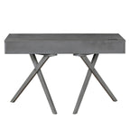 Foli Transitional 47-inch Wood 2-Drawer Desk with USBs and Power Outlets