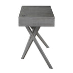 Foli Transitional 47-inch Wood 2-Drawer Desk with USBs and Power Outlets