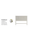 Naples Off-White Queen Headboard