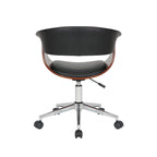 Carson Carrington Sauoarkrokur Faux Leather Office Chair with Chrome Base