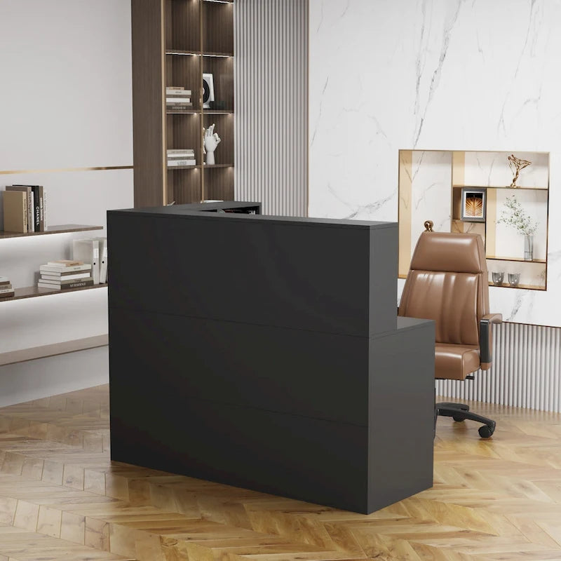 Working Reception Desk L Shaped Front Counter Reception Table Counter