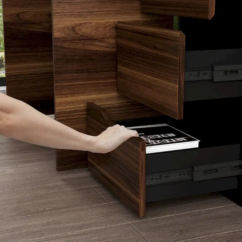Timechee Home Office Computer Desk L-Shaped Corner Desk 54.3 Writing