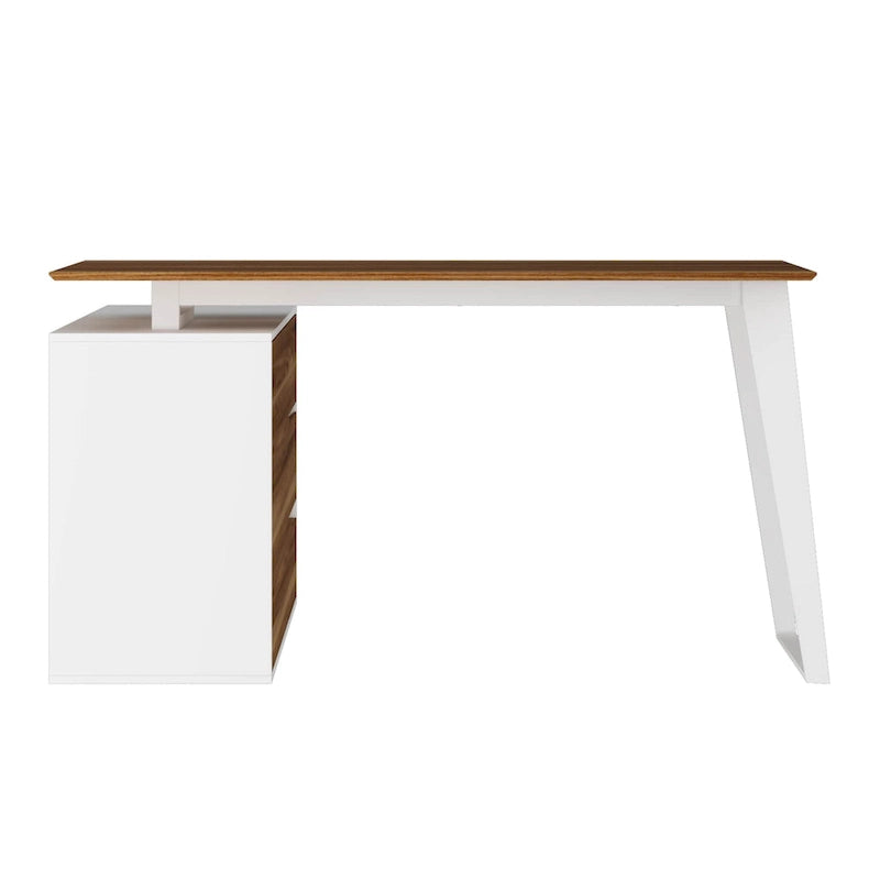 Timechee Home Office Computer Desk L-Shaped Corner Desk 54.3 Writing