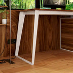 Timechee Home Office Computer Desk L-Shaped Corner Desk 54.3 Writing