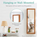 LED Mirror Jewelry Cabinet - 4.5D x 14.5W x 42.5H