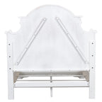 Magnolia Manor Antique White Weathered Bark California King Panel Bed