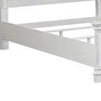 Magnolia Manor Antique White Weathered Bark California King Panel Bed