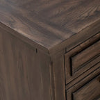 Paradise Valley Saddle Brown Nightstand with Charging Station