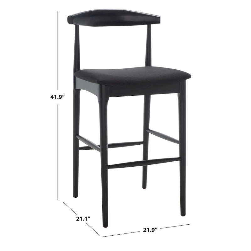 Miranda Retro 30-inch Bar Stool - 22 In. W x 21 In. D x 42 In. H - 22Wx21Dx42H