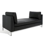SAFAVIEH Couture Shirl Leather Bench - 81 In W x 32 In D x 34 In H - 81Wx32Dx34H