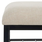 Yael Open Shelf Bench with Cushion - 42 W x 15 D x 18 H - 42Wx15Dx18H