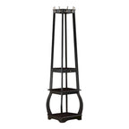 Coat Rack with Storage Shelves