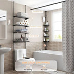Over the Toilet Storage Cabinet - 10.6D x 33W x 116H