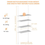 Over the Toilet Storage Cabinet - 10.6D x 33W x 116H