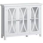 Modern Kitchen Sideboard, Buffet Cabinet with 2 Storage Cupboard, Glass Doors
