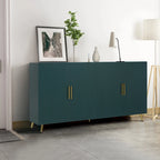 Wood TV Stand with Storage Cabinet & Adjustable Shelves - 15.70 x 60.00 x 32.30