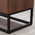 Faux Wood Sideboard with 3 Drawer Server Cabinet