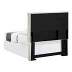 Gemma Sand Upholstered Headboard with Flange Details