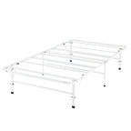 14 Foldable Metal Platform Bed Frame Mattress Foundation with Box Spring Replacement