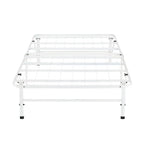 14 Foldable Metal Platform Bed Frame Mattress Foundation with Box Spring Replacement