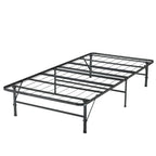 14 Foldable Metal Platform Bed Frame Mattress Foundation with Box Spring Replacement