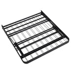 14 Foldable Metal Platform Bed Frame Mattress Foundation with Box Spring Replacement