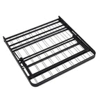 14 Foldable Metal Platform Bed Frame Mattress Foundation with Box Spring Replacement