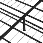 14 Foldable Metal Platform Bed Frame Mattress Foundation with Box Spring Replacement