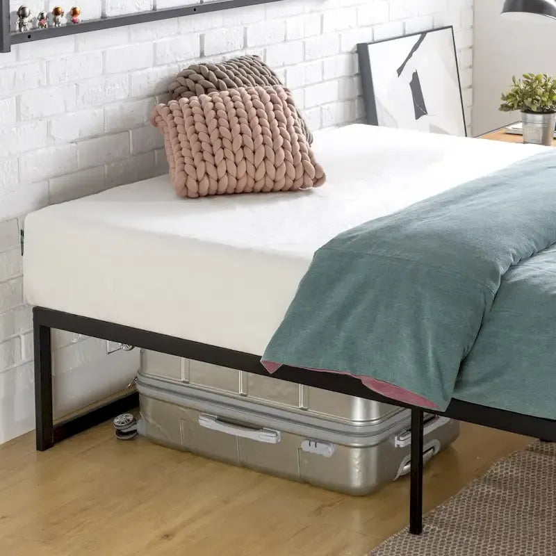 Black Metal Platform Bed Frame