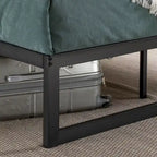 Black Metal Platform Bed Frame