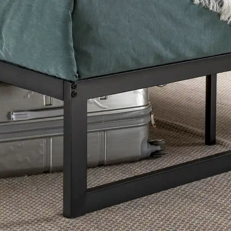 Black Metal Platform Bed Frame