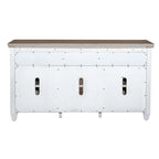 Heartland Antique White Tobacco 56 Inch Tile TV Console