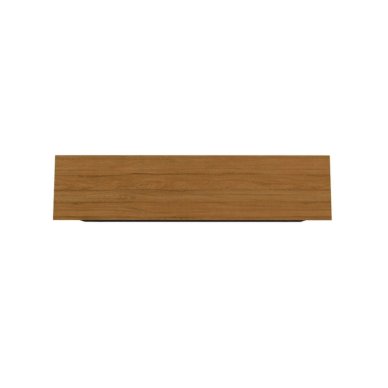 Yonkers 62.99 Sideboard with Solid Wood Legs and 2 Cabinets in Off White and Cinnamon