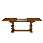 Dining Table Set- a Rectangle Dinner Table and Light Tan Linen Fabric Chairs, (Pieces Option)