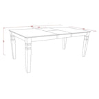 East West Furniture Dining Room Furniture Set- a Rectangle Kitchen Table and Dining Chairs, Black (Pieces Options)