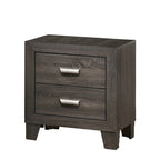 Anastasia 3-piece Solid Grey Bedroom Set