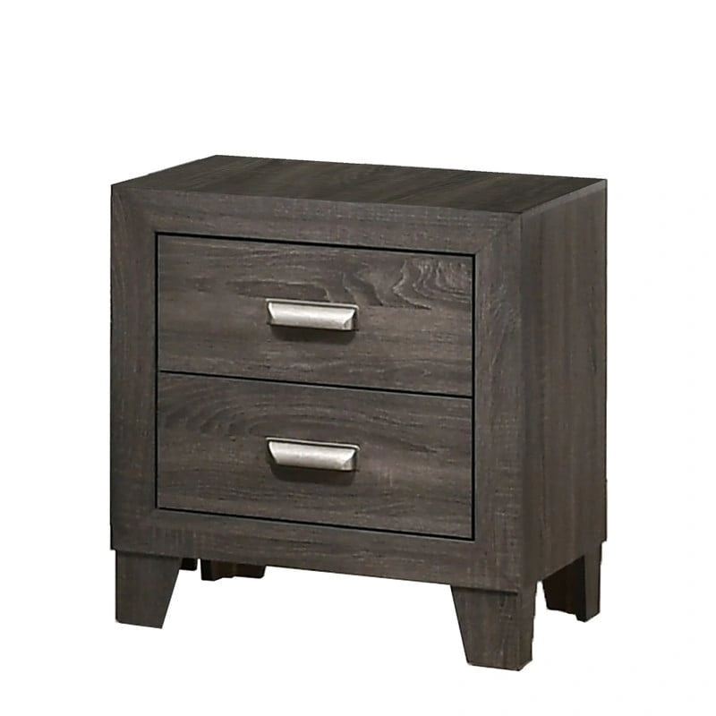 Anastasia 3-piece Solid Grey Bedroom Set