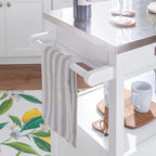 Julianna Stainless Steel Kitchen Cart