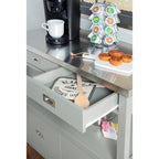 Julianna Stainless Steel Kitchen Cart