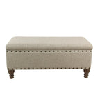Reze Storage Bench with Nailhead Trim