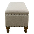 Reze Storage Bench with Nailhead Trim