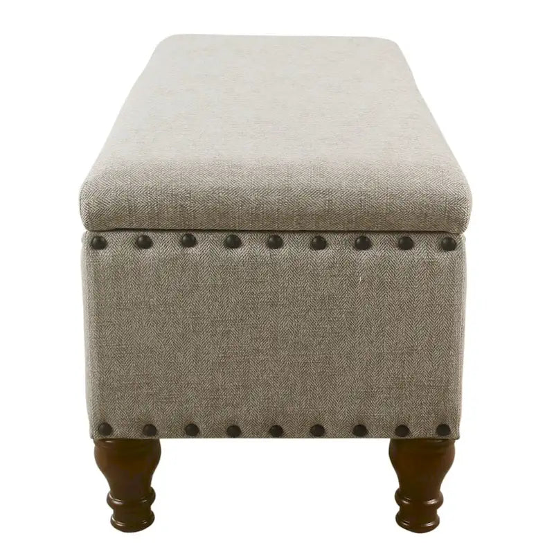 Reze Storage Bench with Nailhead Trim
